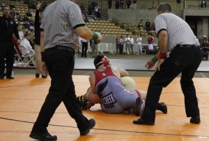 Tyler Barber from Stewarts Creek Appears to Score 2 in the Final Seconds of his Championship Match